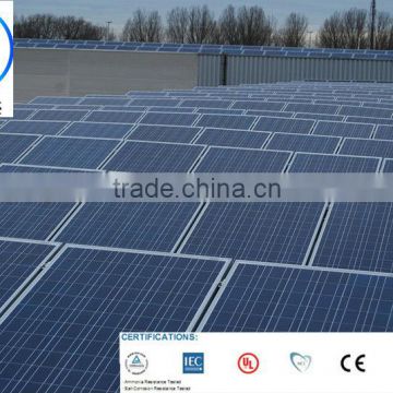 255w poly Solar modules with 60pcs 156*156 poly cells with CE, TUV, UL, CSA, MCS PV CYCLE