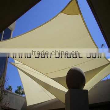 160g/m2 3x3 M/PCS Waterproof Square Sun Shade Sail with PU coated