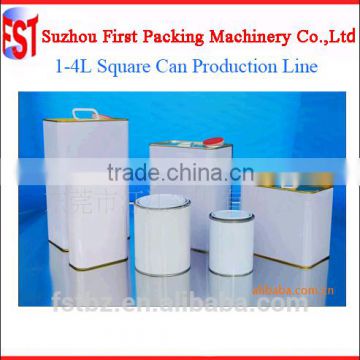 metal square tin can making equipment