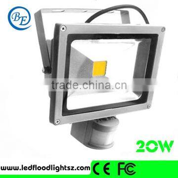 battery powered white/warm Outdoor led Motion flood light with sensor 20w