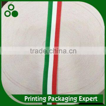 3 color striped polyester grosgrain ribbon