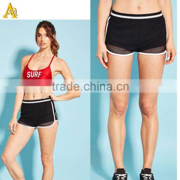 weomen wholesale athletic wear dry fit womens nylon running shorts
