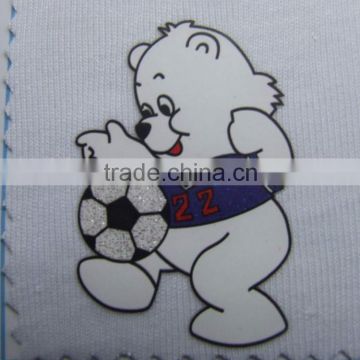 cartoon bear heat transfer labels