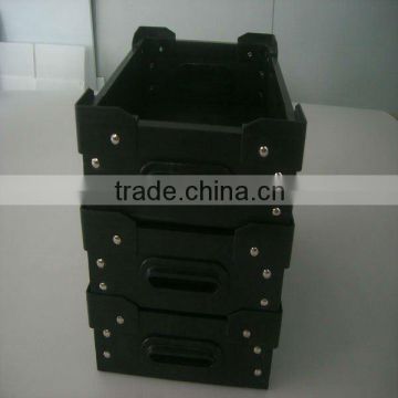 Stackable ESD PP Fluted box tray/esd container