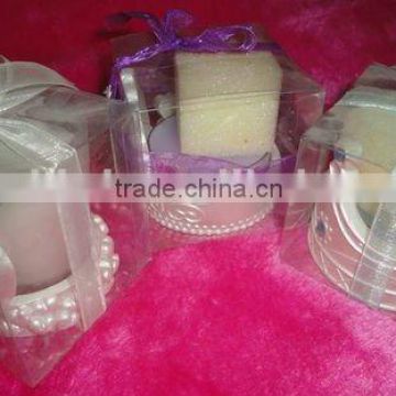 Gift scented candle with luxury packing,wedding decorative candle