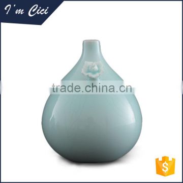 2014 Supplier light blue handmade ceramic vases CC-D042