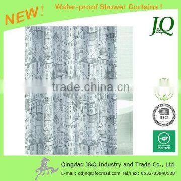 China High Quality Water Resistance Polyester Shower Curtain