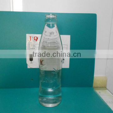 300ml clear glass energy drink bottle