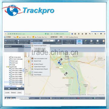 GPS tracking system with email sending alarm function
