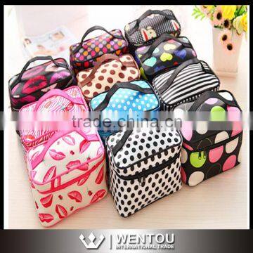 Colorful Stripe Waterproof Cosmetic Bag