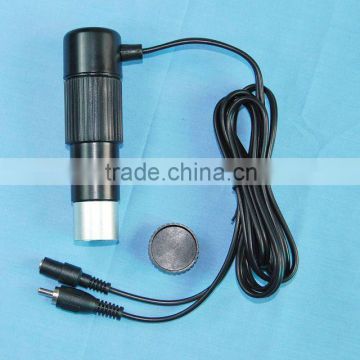 Video microscope eyepiece camera for television use