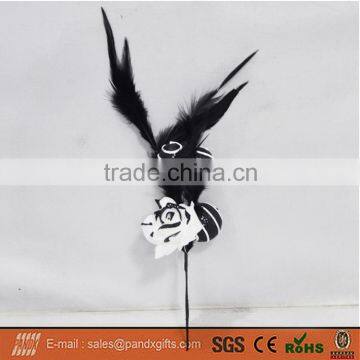 Halloween Feather Flower Branch with Lollipop For Decoration