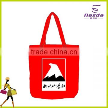 red ultrasonic shopping bag with customized printing