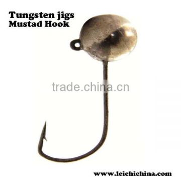 different size big head fishing mustad hook Tungsten jigs