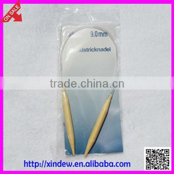 40 cm circular bamboo knitting needles in OPP bag