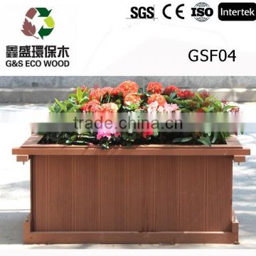 2017 hot selling waterproof WPC deck for flower pots eco-friendly wpc flower box
