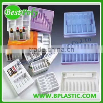2017 plastic blister tray for electornic, cosmetics, fruits, soap, bottles