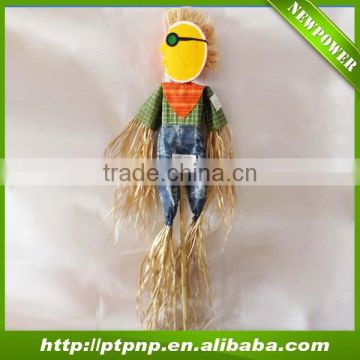 Cute Design Scarecrows for Halloween with stick
