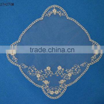 New design high quality embroidery cotton japanese table cloth