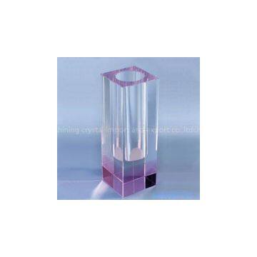 personalized crystal vase for home decoration