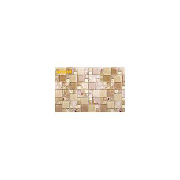Broken Iridescent Glass Mosaic Tile , Seashell Glass Mosaic Tile For Living Room