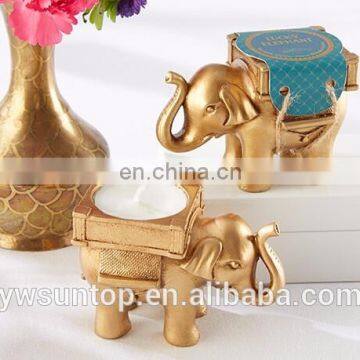 Newest Design Gold Elephant Vovite Candle Holder Wedding Decoration Party Gift