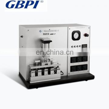 Heat sealing test machine with five work stations