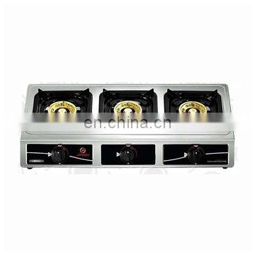 Stainless steel cooktop type 3 burners table gas stove JY-612