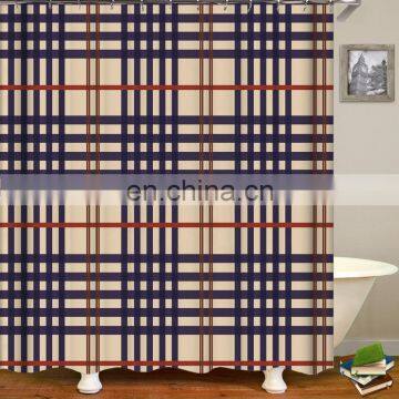 i@home eco friendly bohemian striped pattern geometric shower curtain printing fabric modern