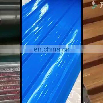 ral3005 color coated embossed zinc corrugated roofing metal sheet