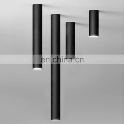 Modern Aluminum Long Tube Spot Light For Living Room Bedroom Surface Mounted LED Down Light