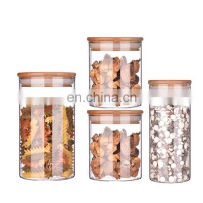 Wholesale Storage Bottles & Jars Tea Candy Glass Storage Jars Seals Storage Tank Jarras De Vidrio  Glass Jar with Lid