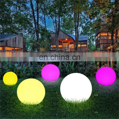 resort party Outdoor Led Light Round Garden Landscape Waterproof Solar led stone Ball Light