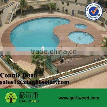 China Manufacturer of floors pools wood plastic composite WPC deck