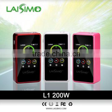 vape mod L1 200 watt box mod laisimo 200w tc Laisimo L1 200w temp L1 200wAuthentic laisimo L1 200W TC laisimo 200w vape mod