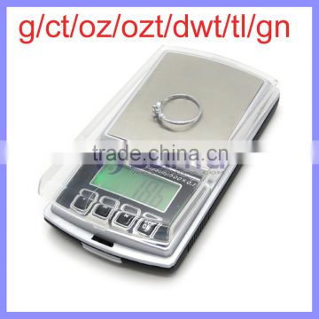 6 Units g/ct/oz/ozt/dwt/tl/gn 100g to 500g Lightweight Digital Weight Scale