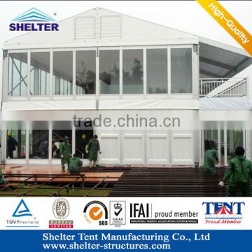20x50m Glass Wall System Two Floor Tents For Sale