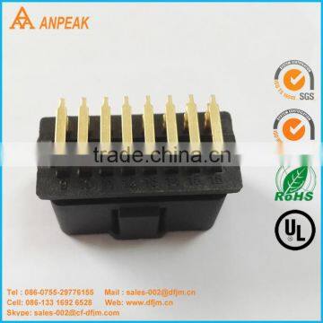 Chinese Production OBDII Type B 16Pin Male And Female Right Angle Automotive Connector                        
                                                Quality Choice