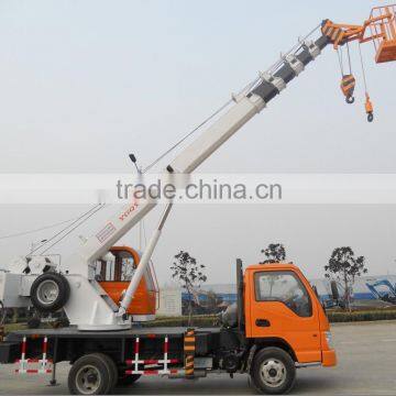 china factory tuck cranes with 5section telescopic boom, 6ton 7ton 8ton 10ton and 12ton truck crane