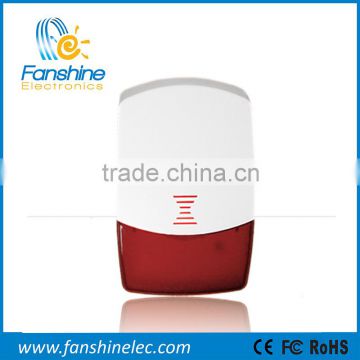 Fanshine 868Mhz Indoor Wireless Alarm Siren with rechargeable battery