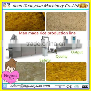 Quality man made rice making machine/production line