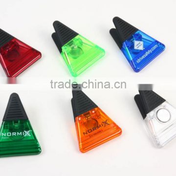 Plastic ad magnetic clip, Plastic power clip, Promotional magnetic power clip, PTMC039