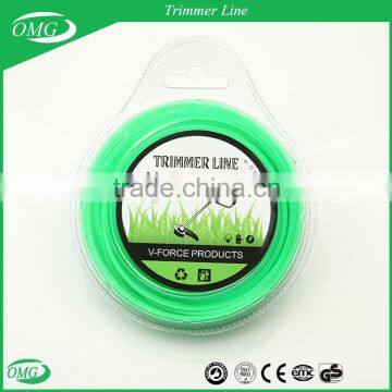 Star Shape 2.0mm X 15M Blister Donut Nylon Trimmer Line Garden Line Trimmer