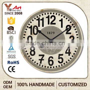 Clearance Price Make To Order Home Decoration Antique Mdf Poe Ntp Digital Wall Clock