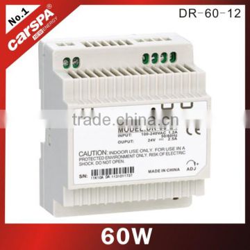 60W Switching Power Supply Guide Rail Type DR-60-12