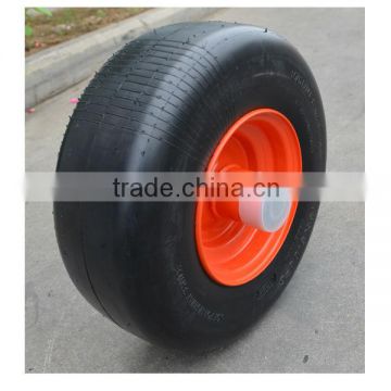 13 x5.00-6 semi pneumatic rubber wheel with smooth tread for zero turn radius commercial mowers