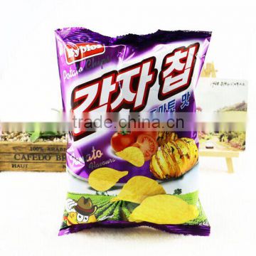 bag of potato chips cheap food plastic packaging bag