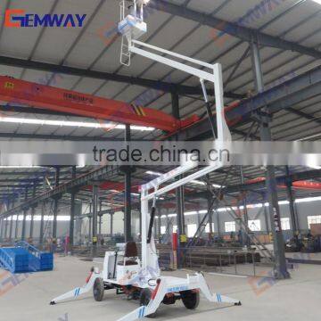 CE approved hydraulic articulated folding mobile boom lift