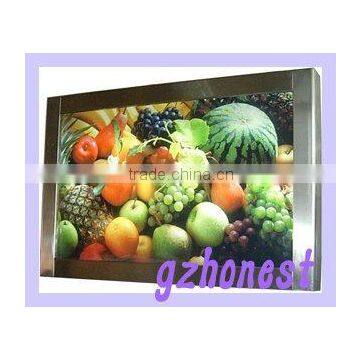 Stainless steel scrolling light box