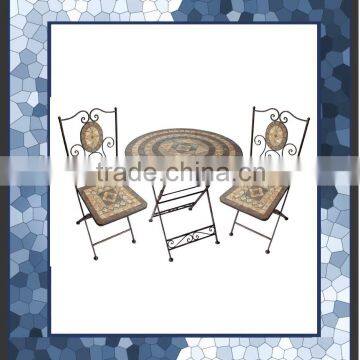 3pc mosaic garden furniture set